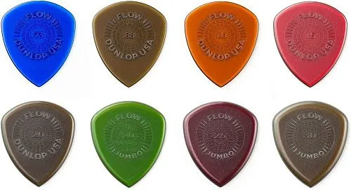 Dunlop PVP114 Flow Набор медиаторов для электрогитары, 8 шт.