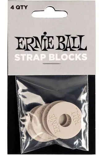 Ernie Ball 5625 Резиновые фиксаторы ремня (стреплоки) 4 шт.