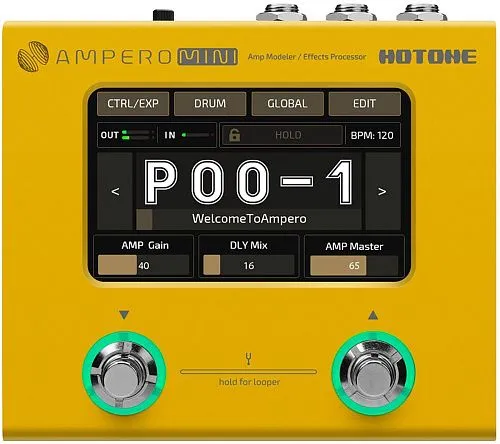 Hotone Ampero Mini (Marigold) Напольный процессор эффектов.