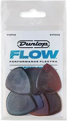 Dunlop PVP114 Flow Набор медиаторов для электрогитары, 8 шт.